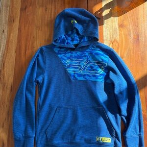 🦊 Under Armour Blue and Camo Kids Hoodie
